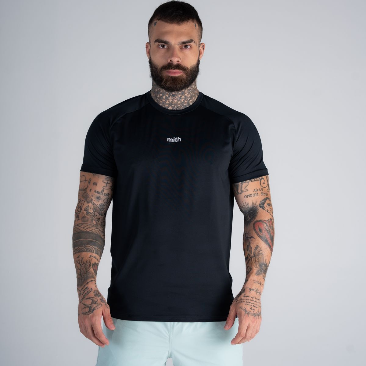Camiseta Dry Fit Logo Preta