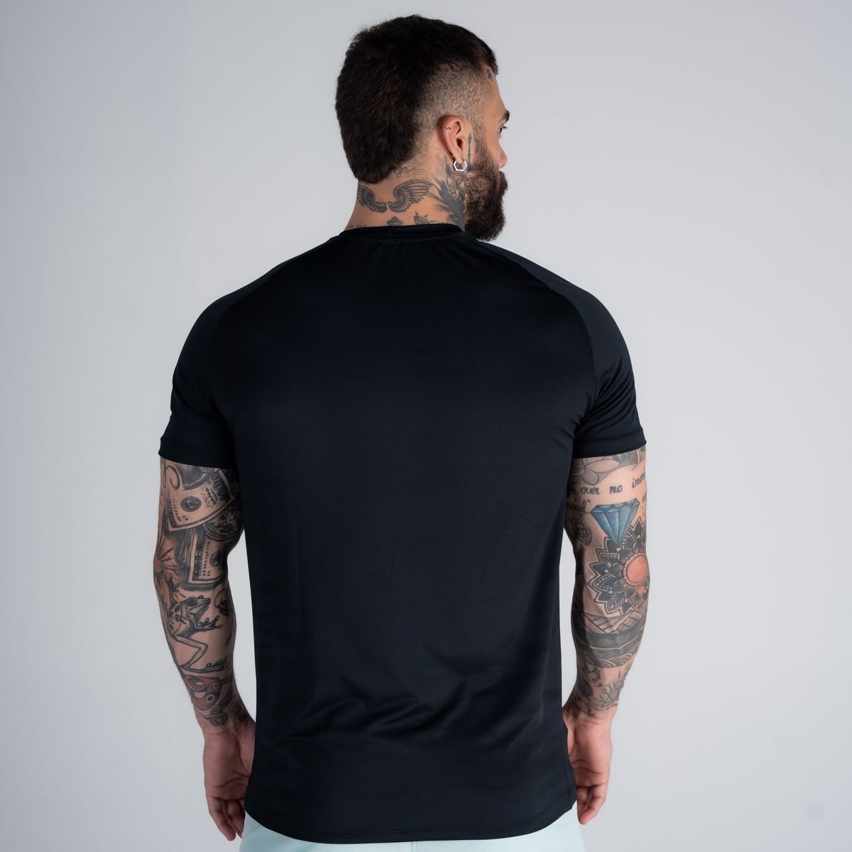 Camiseta Dry Fit Logo Preta