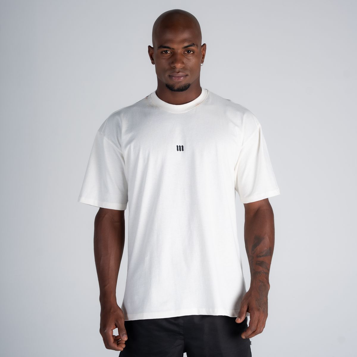 Camiseta Oversized Mith Nation Comb Off White