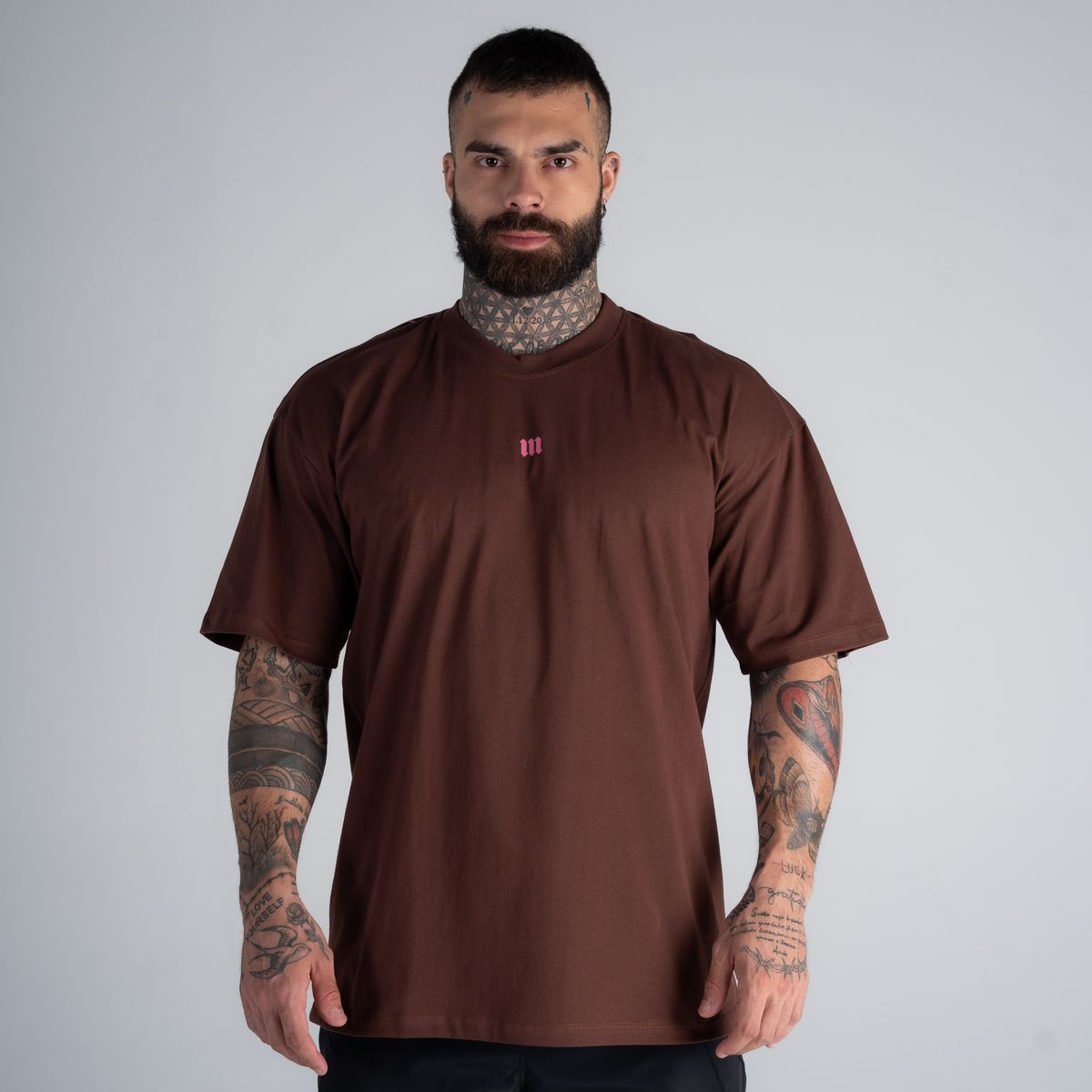 Camiseta Oversized Mith Nation Comb Marrom