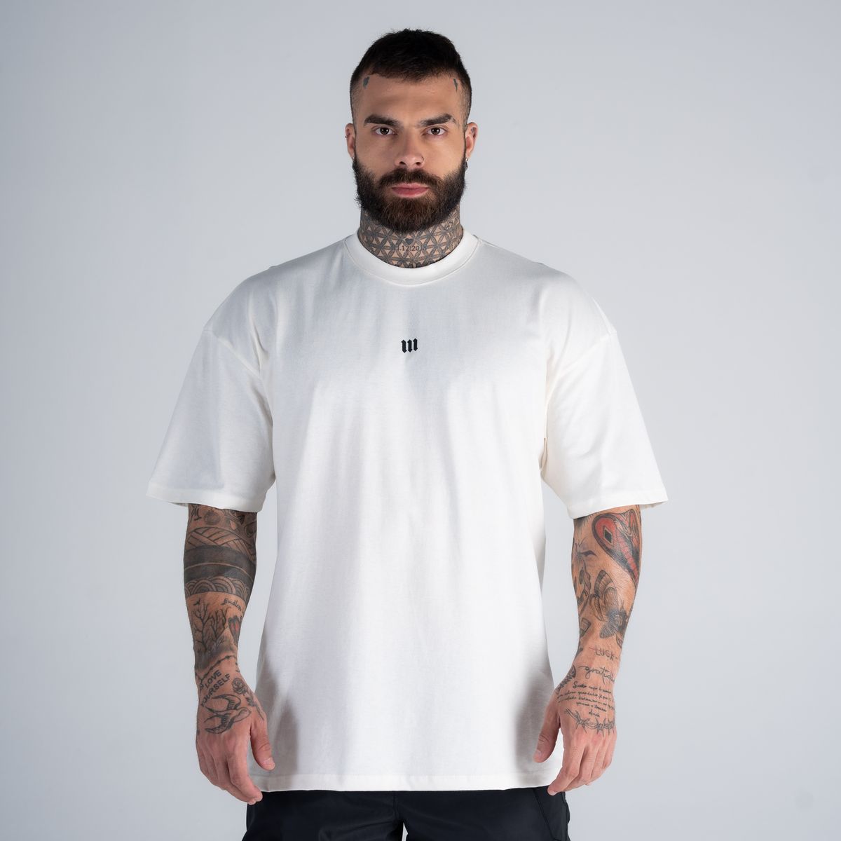 Camiseta Oversized Mith Nation Signature Off White