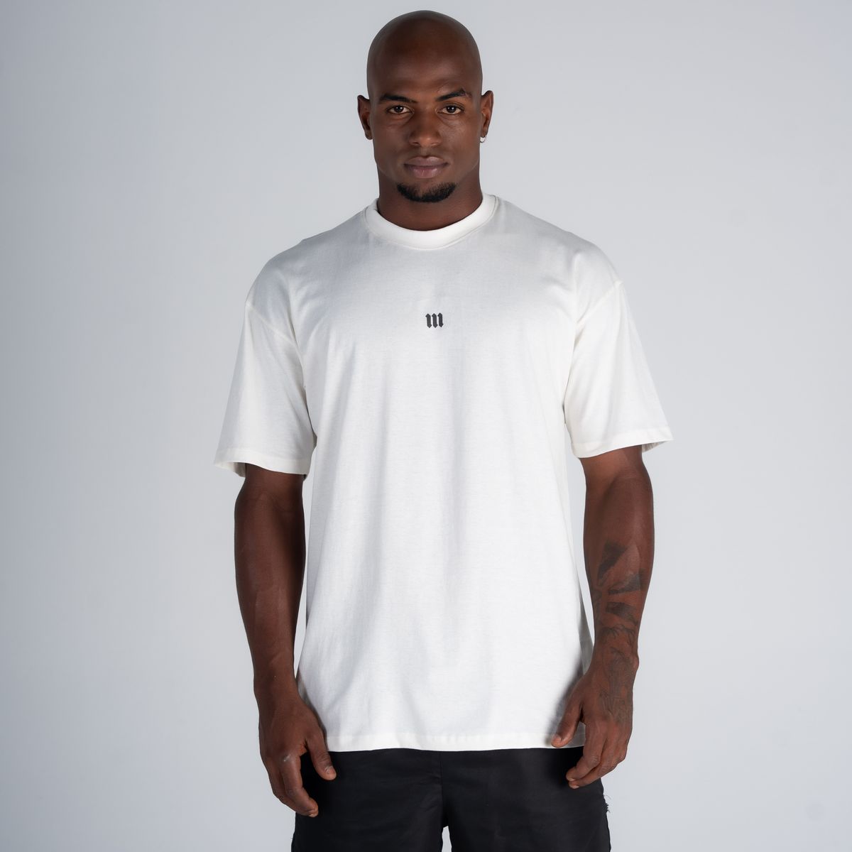 Camiseta Oversized Mith Nation Blur Off White