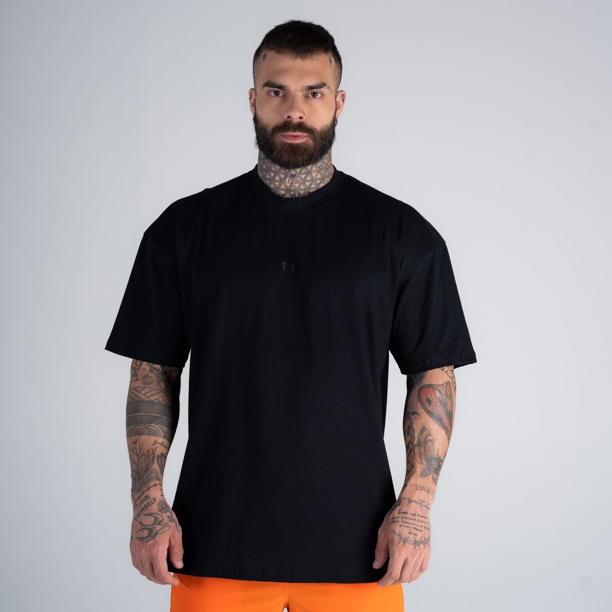 Camiseta Oversized Mith Nation Trainning Club Preto