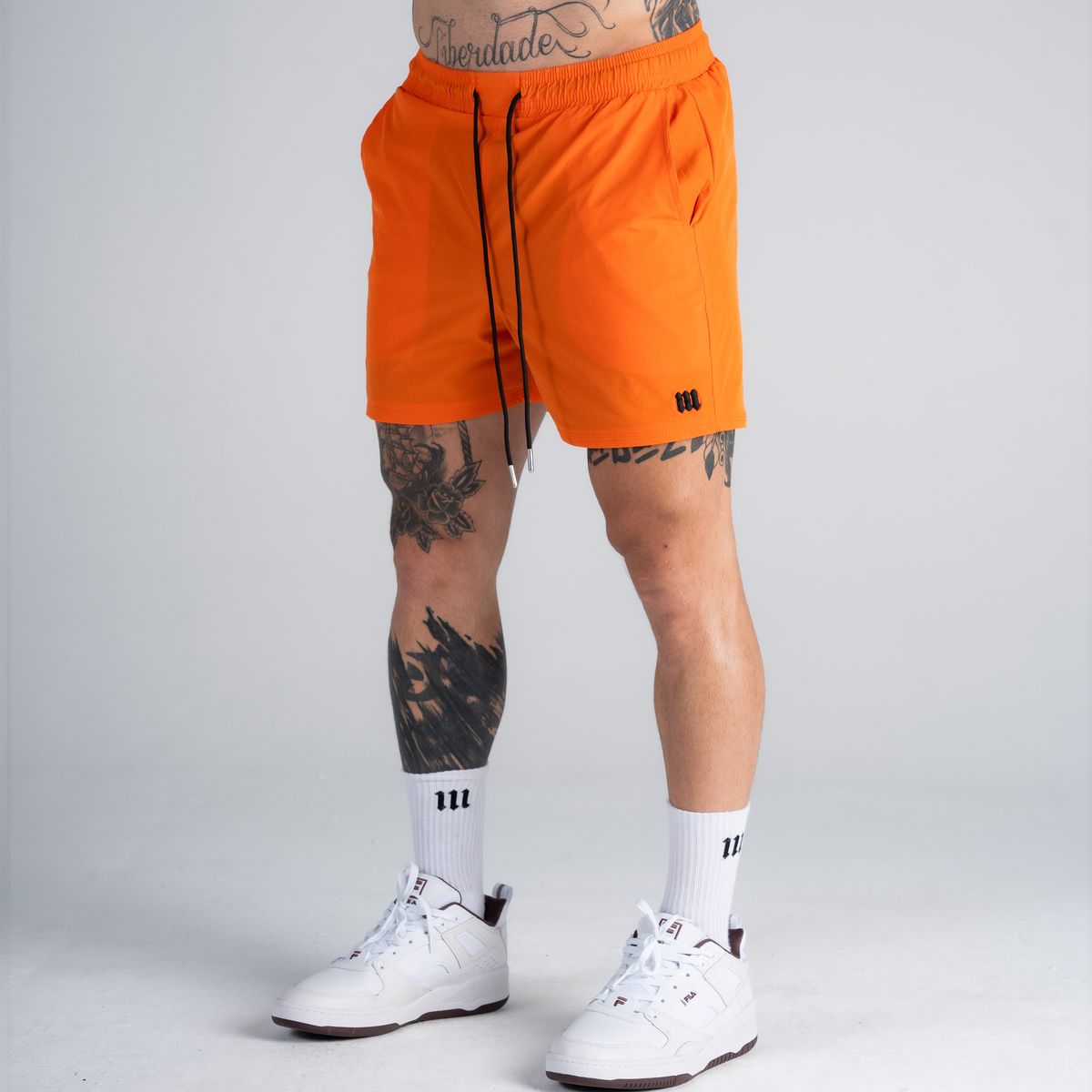 Shorts Curto de Tactel Mith Nation Laranja