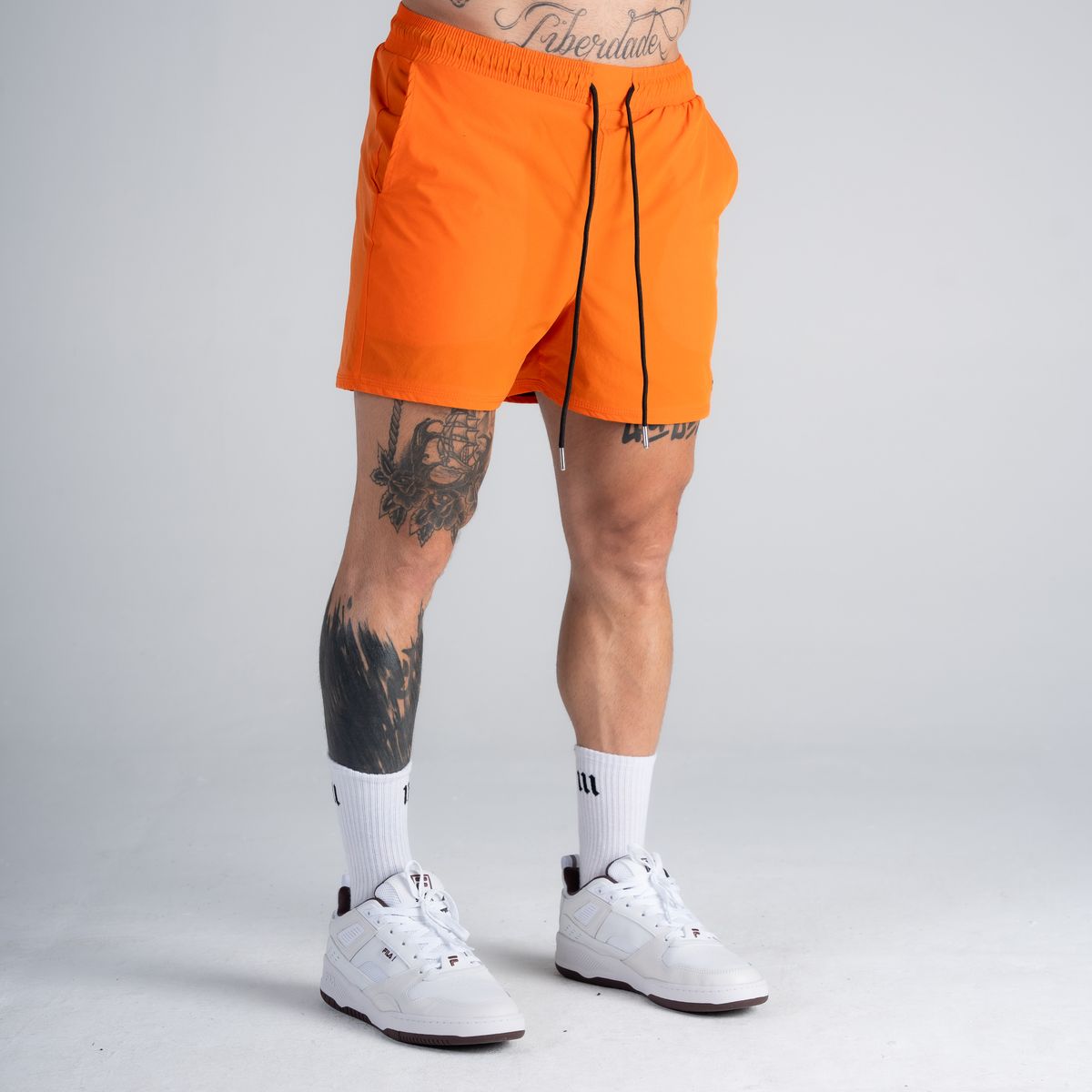 Shorts Curto de Tactel Mith Nation Laranja
