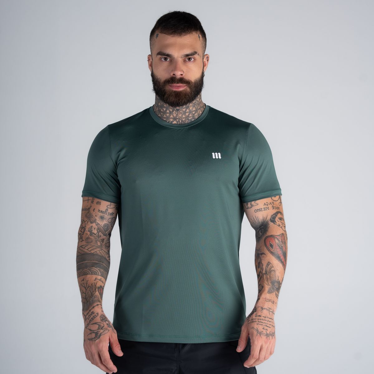 Camiseta Dry Fit Logo Verde