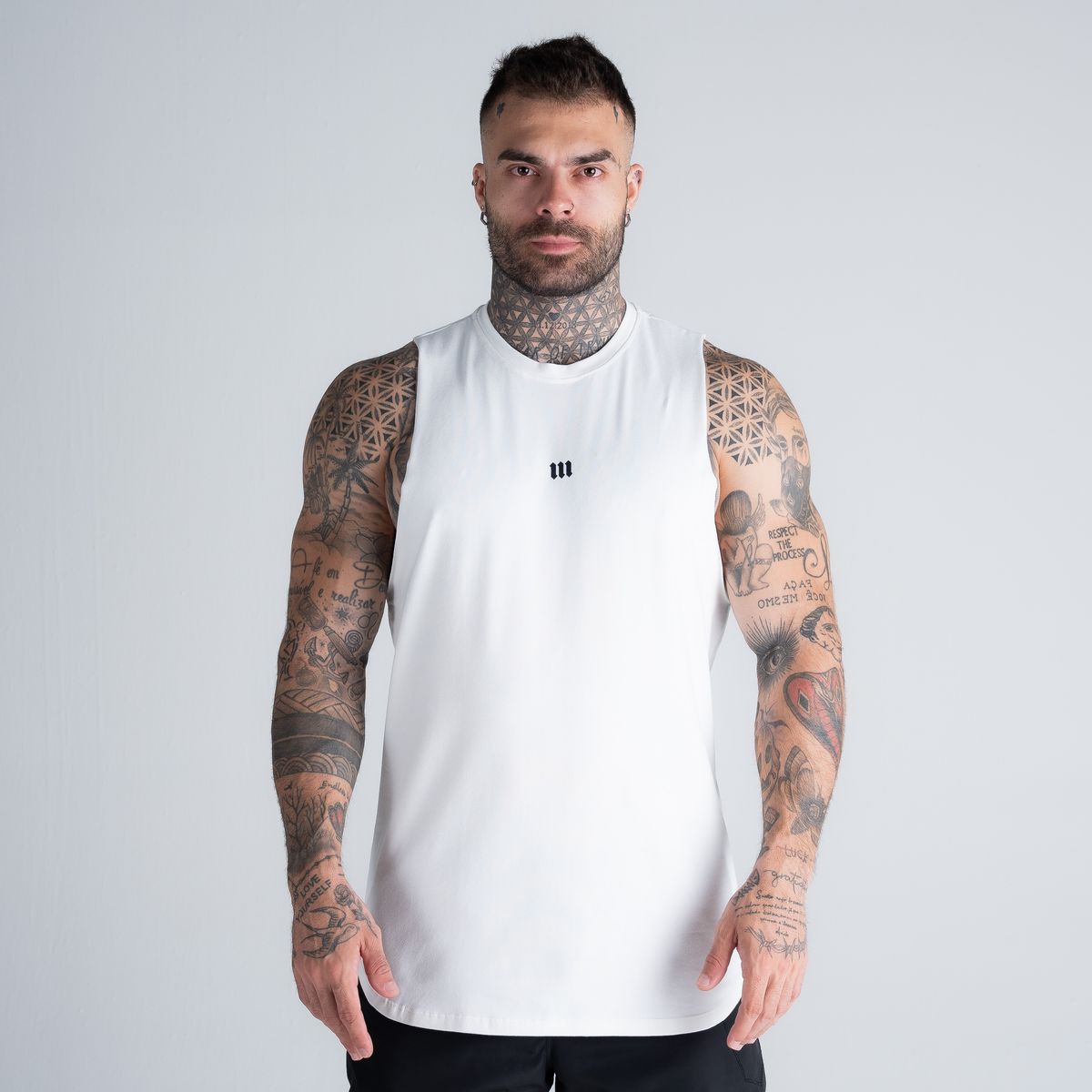Regata Cut Off Mith Nation Doodle Off White
