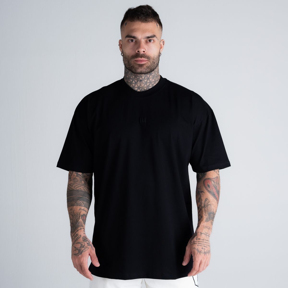 Camiseta Oversized Mith Nation Relief Preto