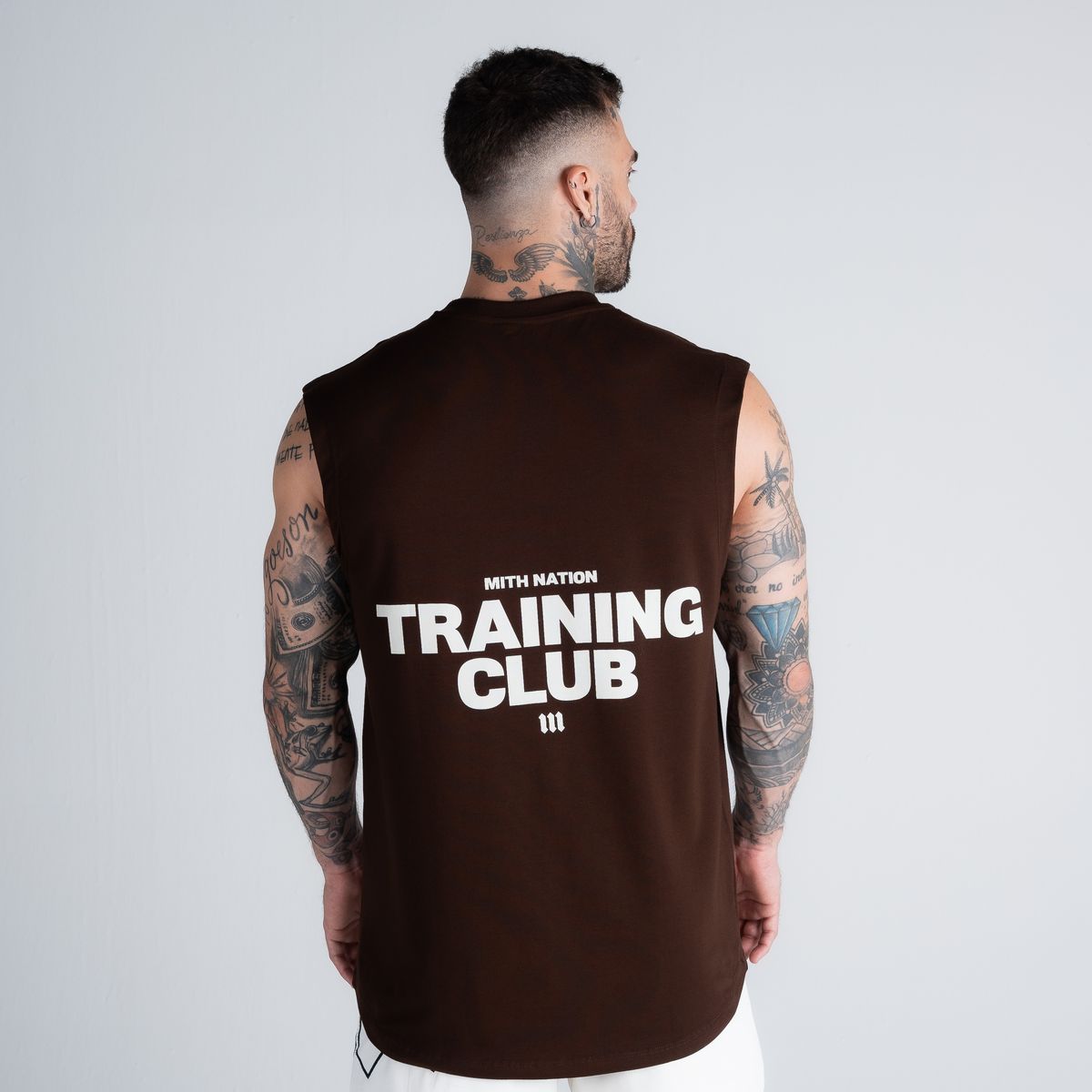 Regata Drop Shoulder Slevelles Mith Nation Training Club Marrom