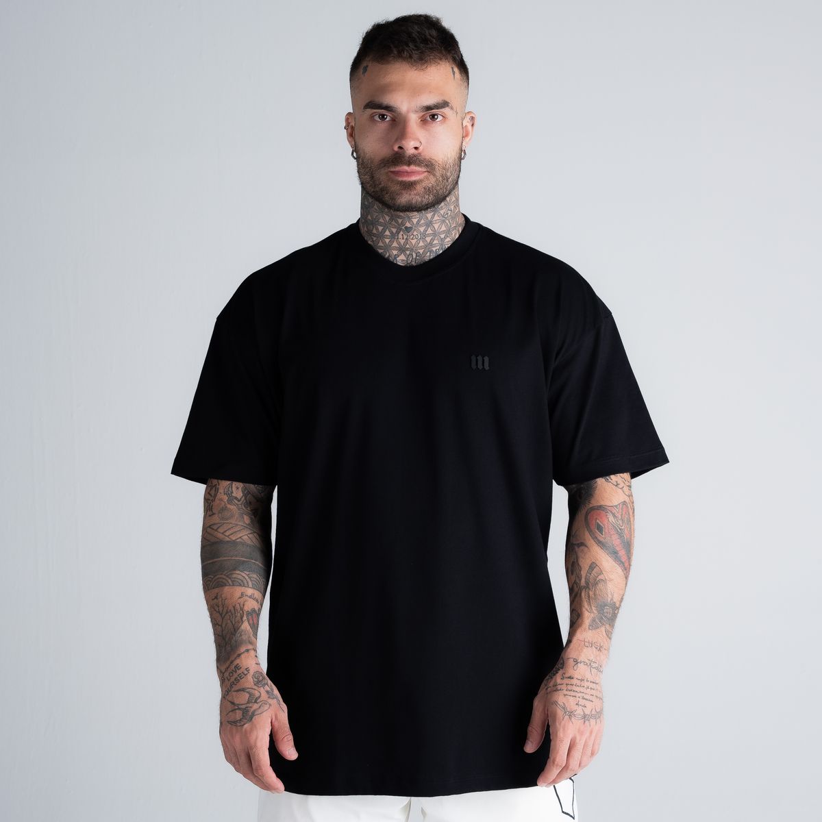Camiseta Oversized Mith Nation Soft Logo Preto