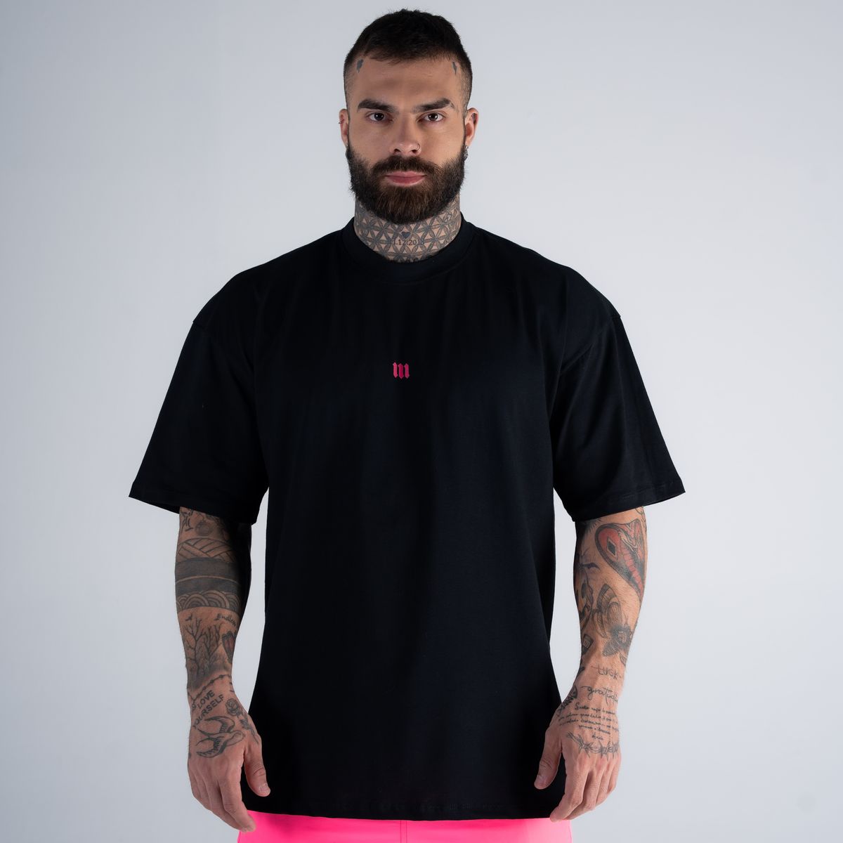 Camiseta Oversized Mith Nation Graphic Preto