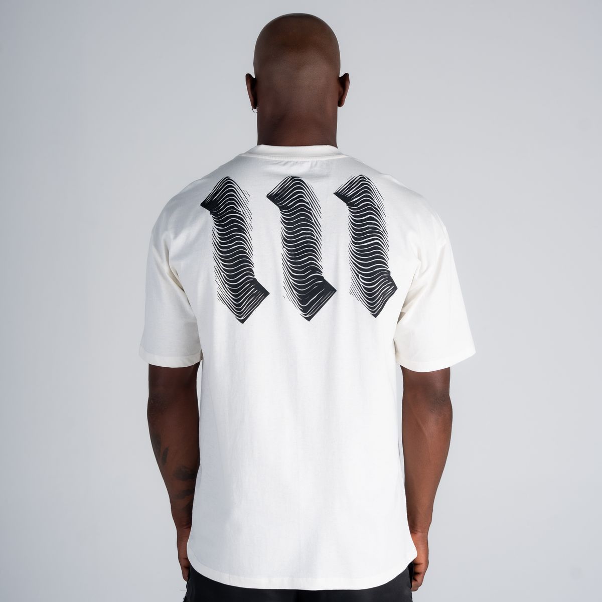 Camiseta Oversized Mith Nation Graphic Off White