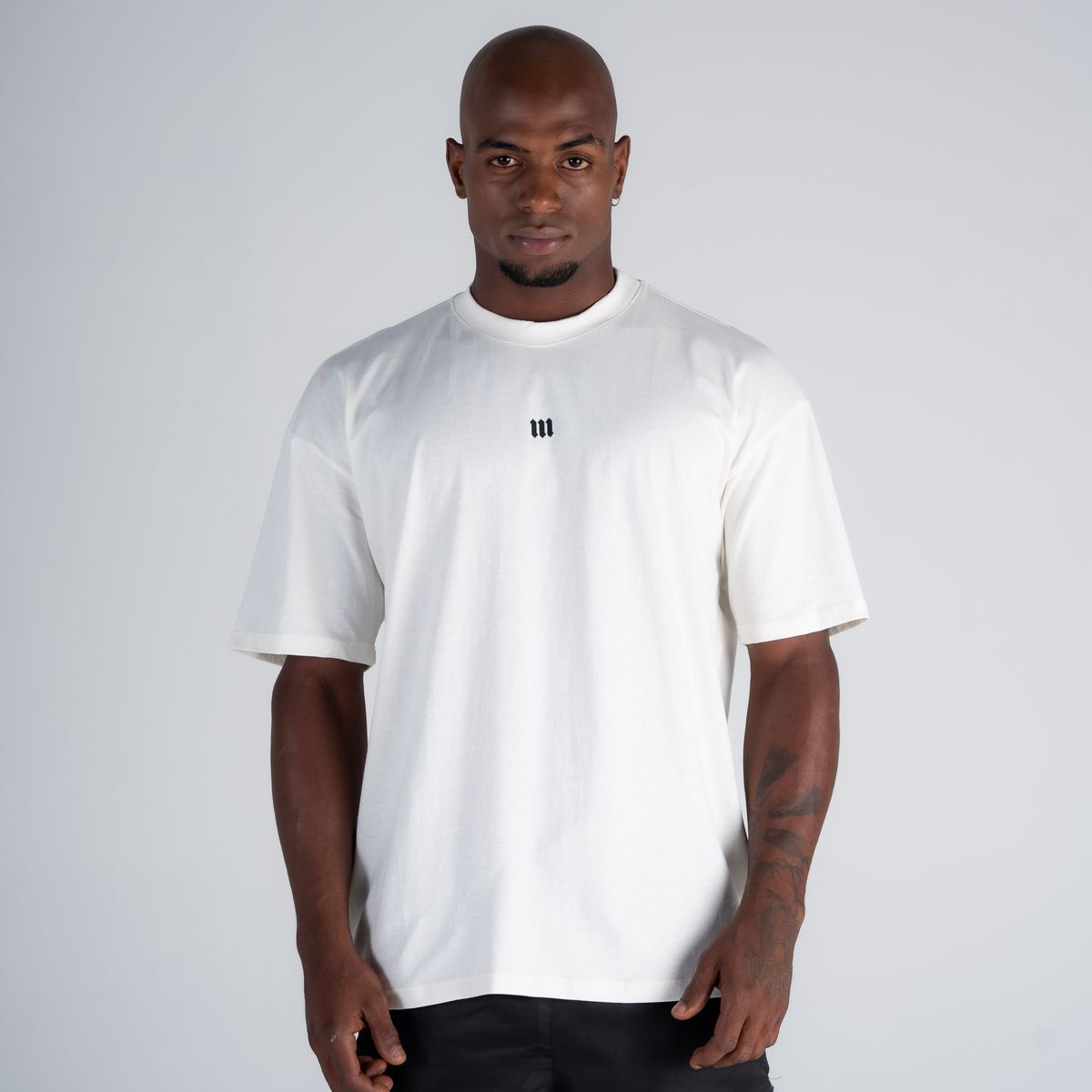 Camiseta Oversized Mith Nation Graphic Off White
