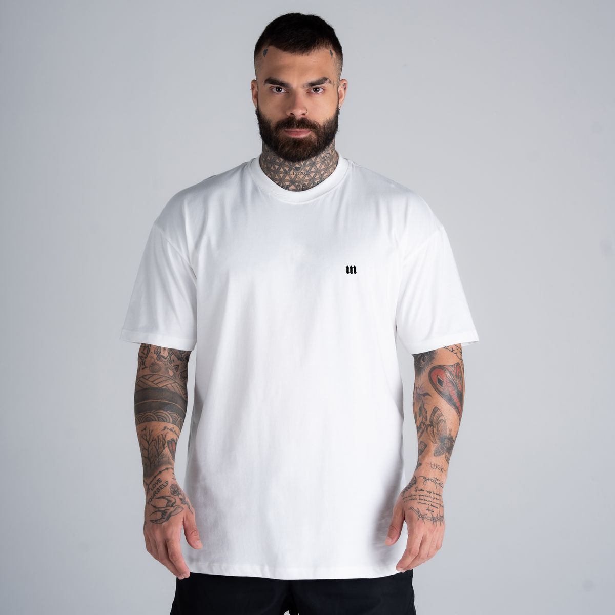 Camiseta Oversized Comam Frutas Social Media Off White