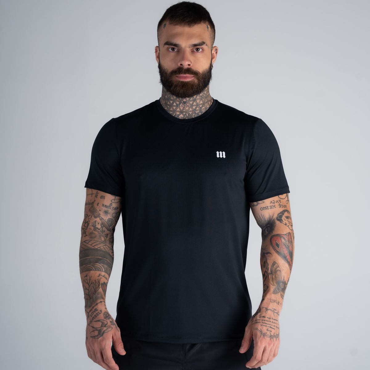 Camiseta Dry Fit Logo Preto