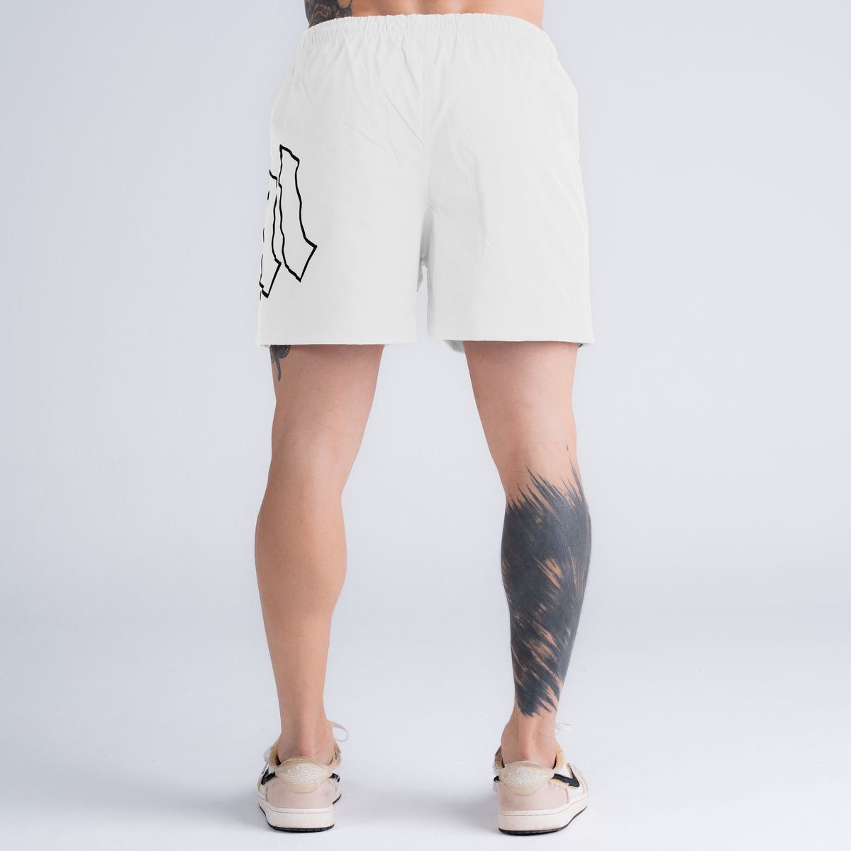 Shorts de Tactel Mith Nation Performance Embroidery Off White