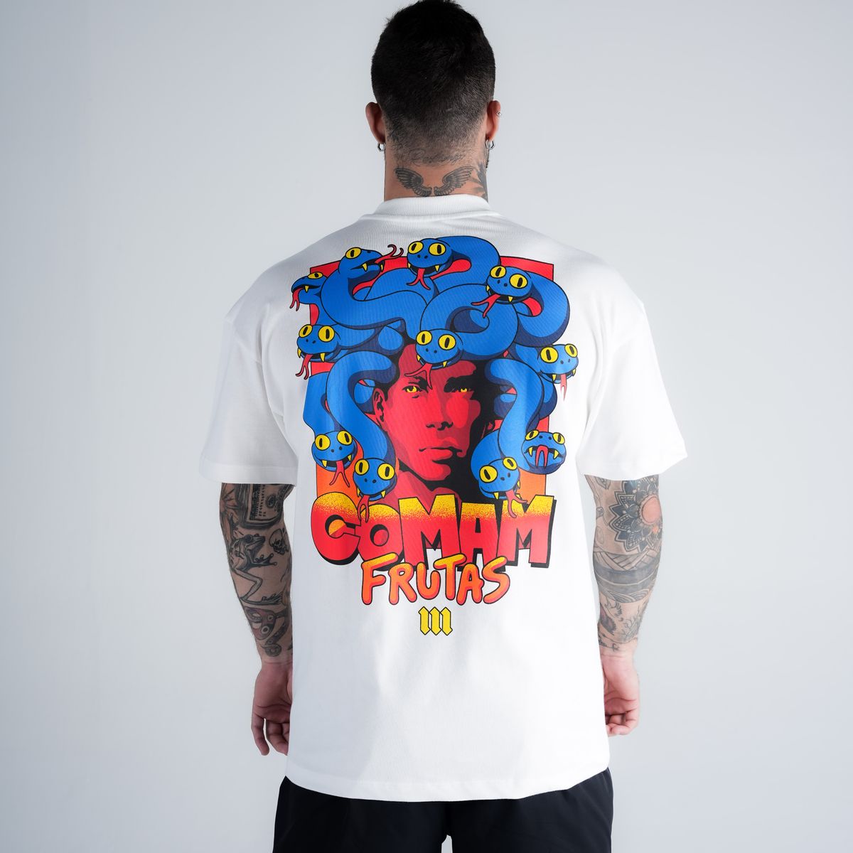 Camiseta Oversized Comam Frutas Gorgons Off White