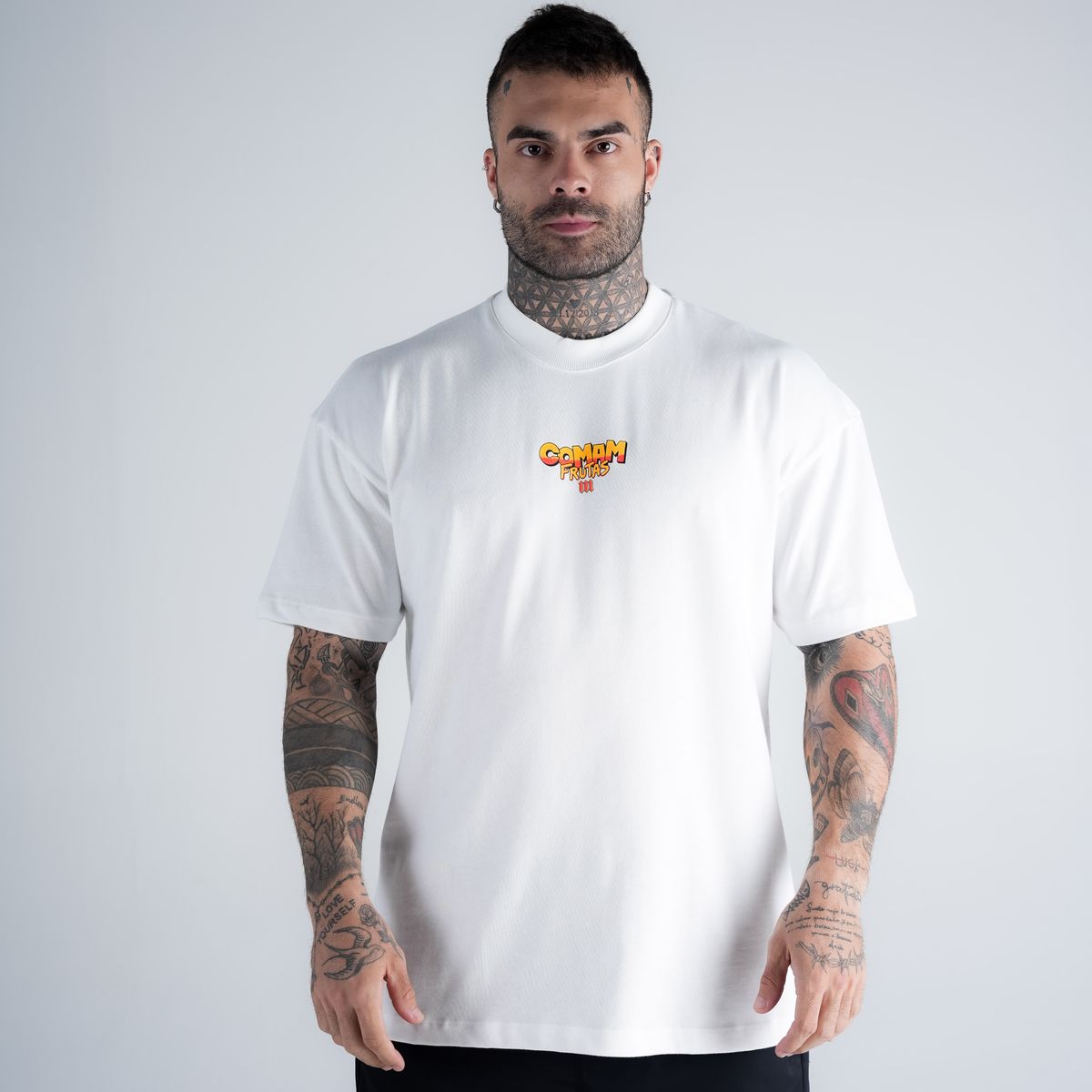 Camiseta Oversized Comam Frutas Gorgons Off White