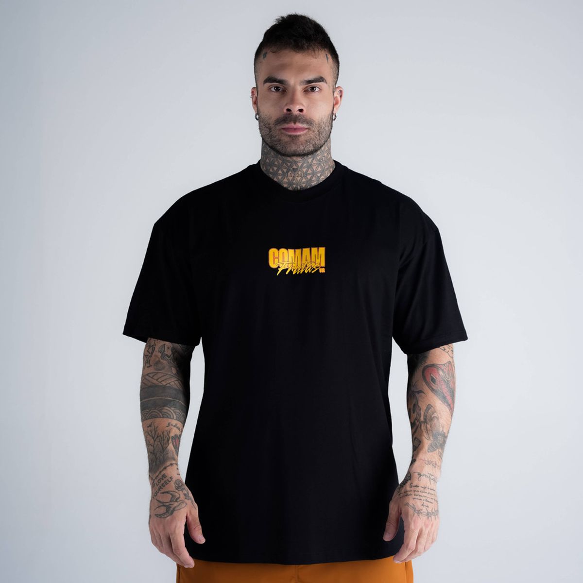 Camiseta Oversized Comam Frutas Miami Fruit Spectrum Preto