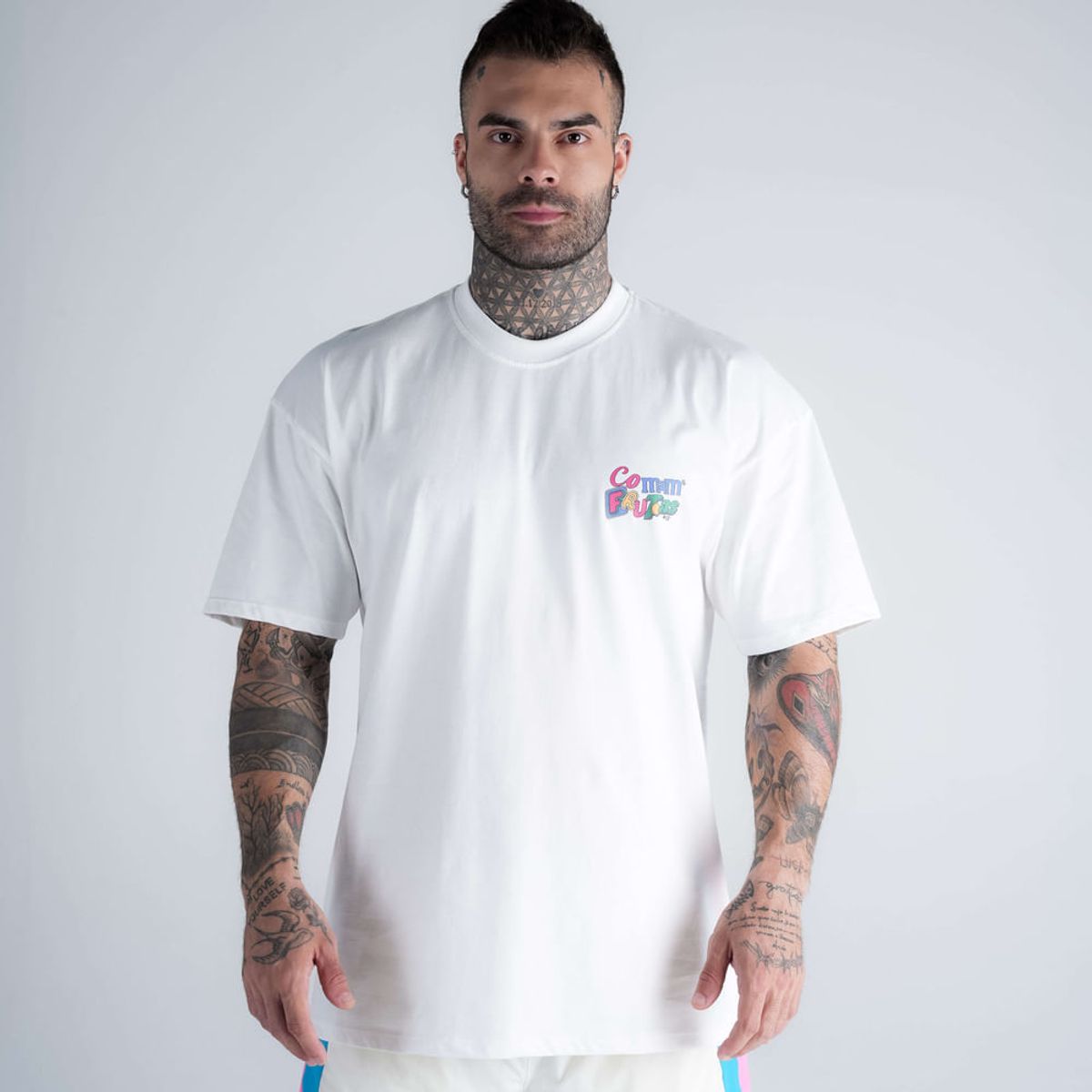 Camiseta Oversized Comam Frutas MM'S Off White