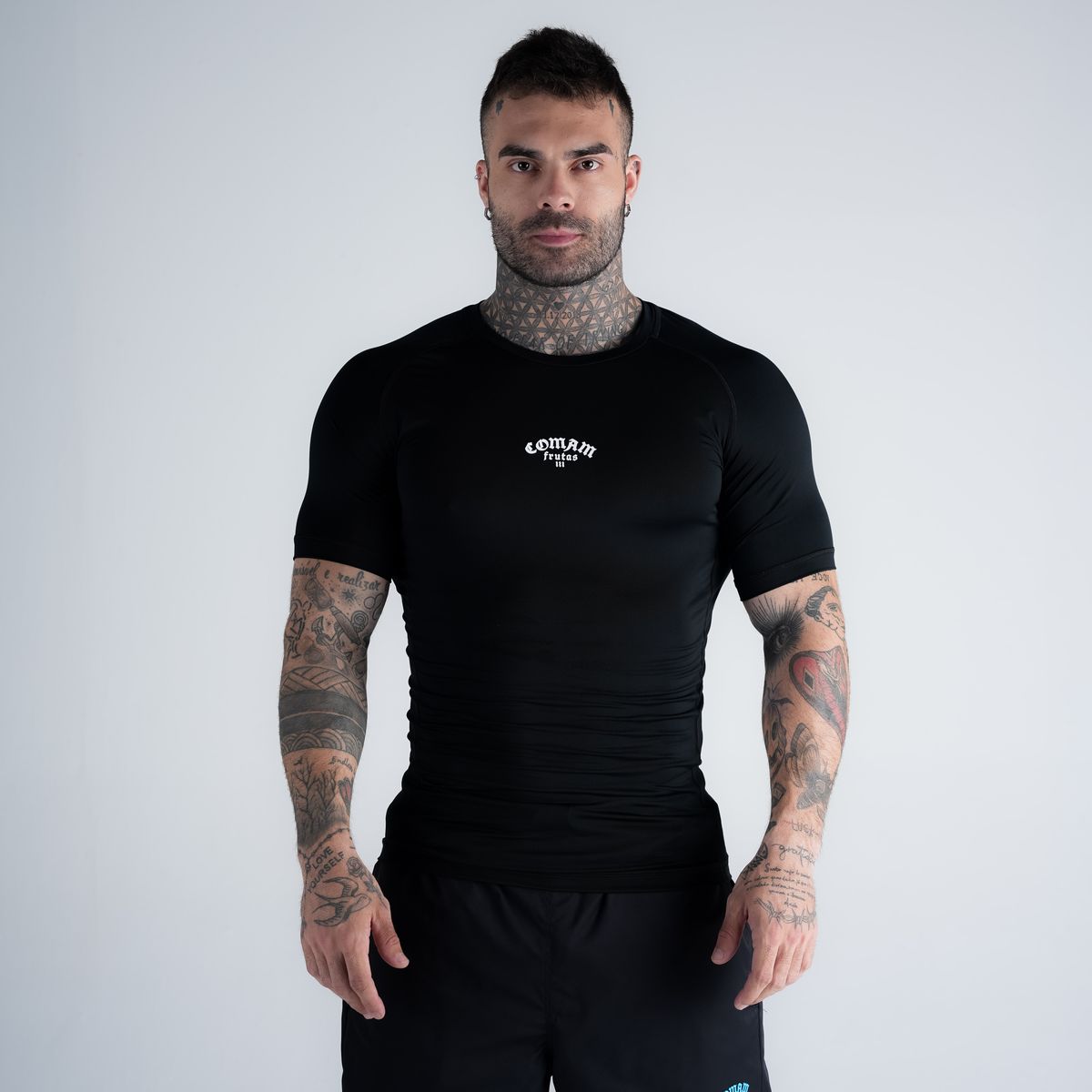 RashGuard Mith Comam Frutas Fight Or Die Preto