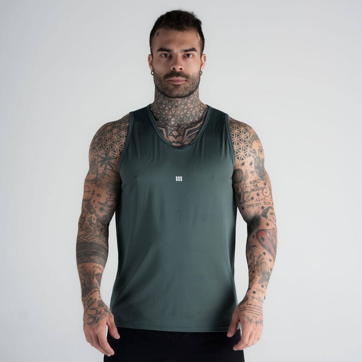 Regata Tank Top Dry Fit Logo Verde