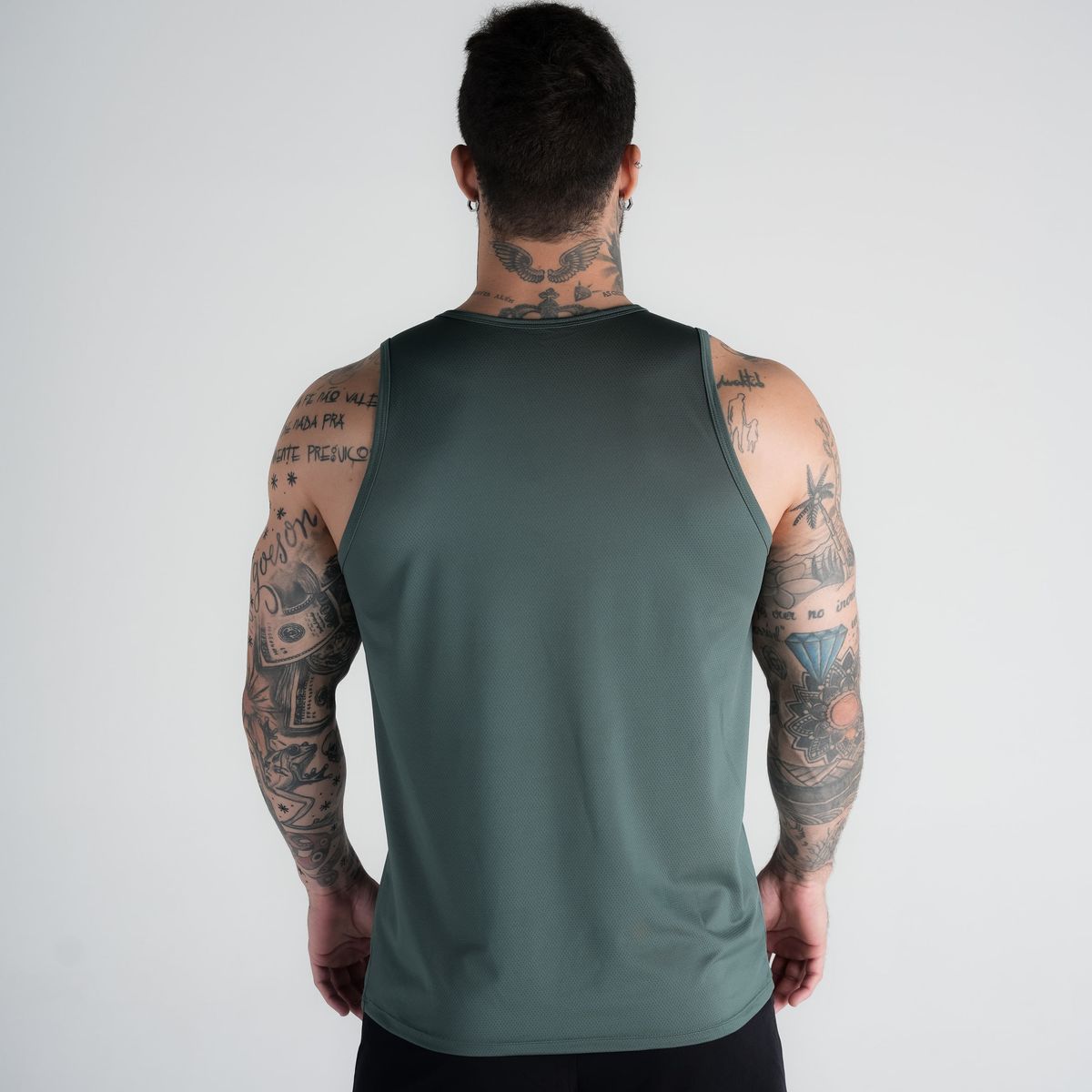 Regata Tank Top Dry Fit Logo Verde