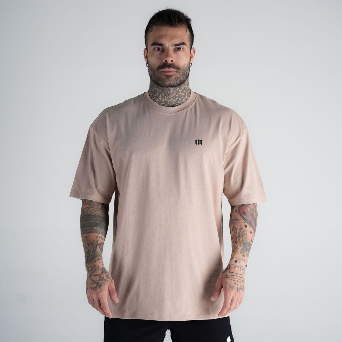 Camiseta Oversized Mark Bege Mith