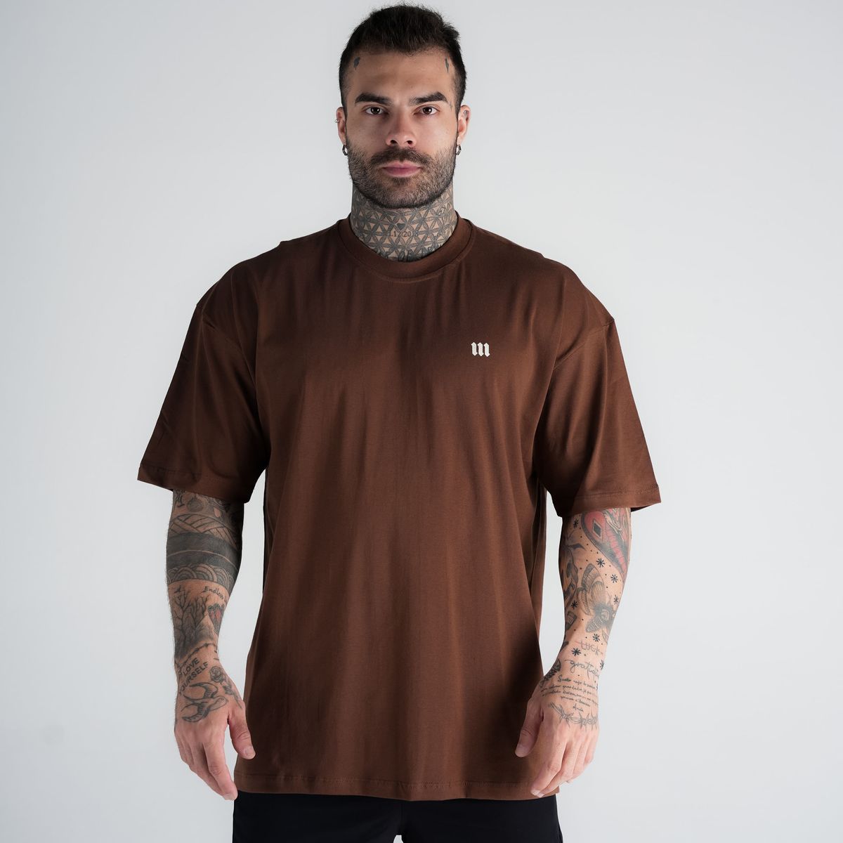 Camiseta Oversized Mark Marrom Mith