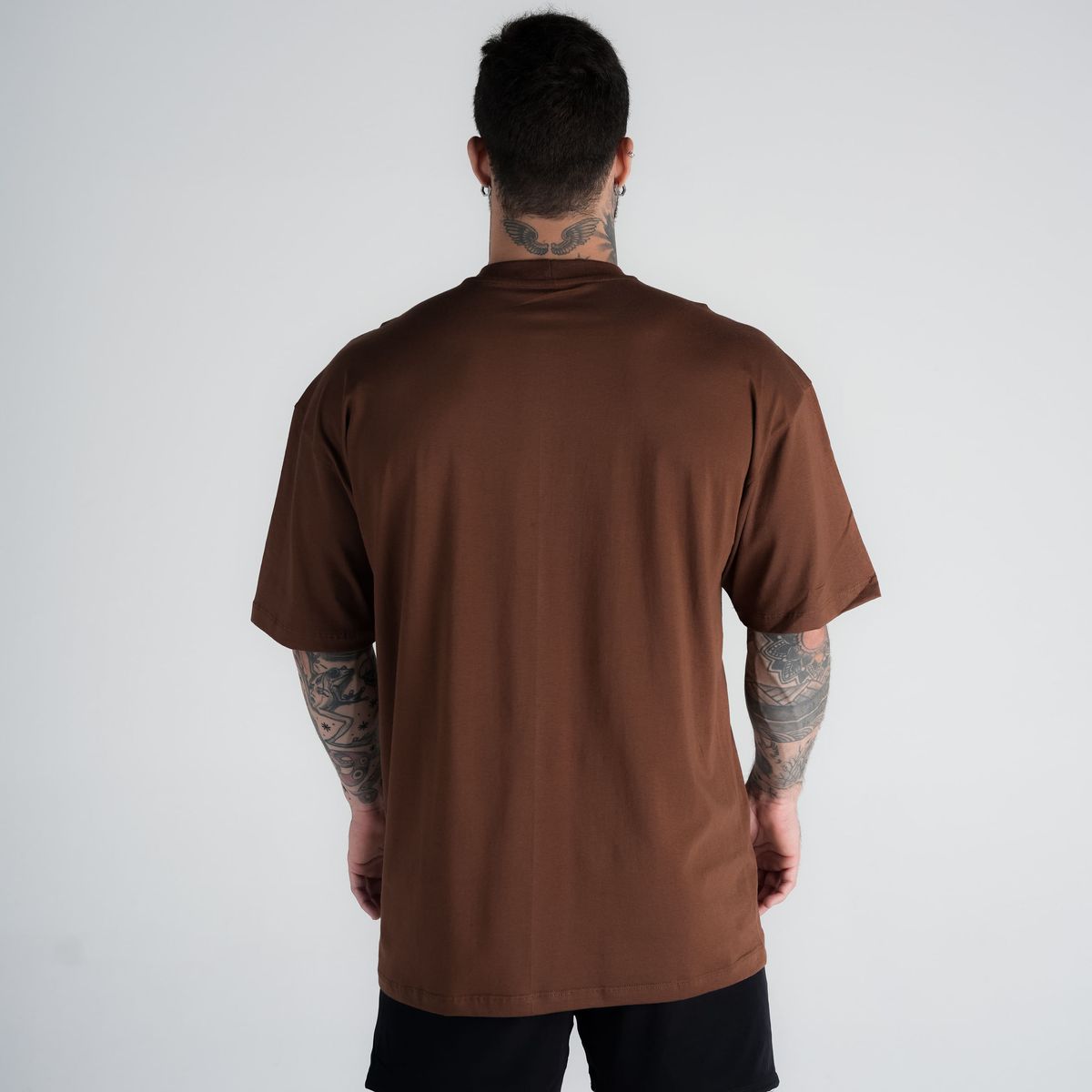 Camiseta Oversized Mark Marrom Mith