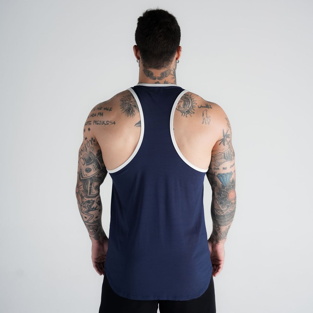 Regata Wide Comam Frutas Logo Marinho