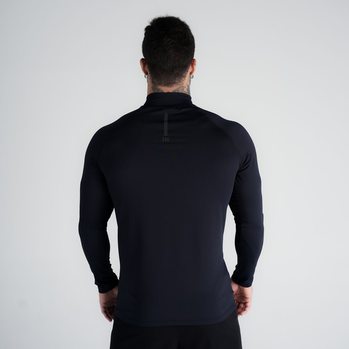 Camisa Compressão Manga Longa Raglan Mith Nation Preto