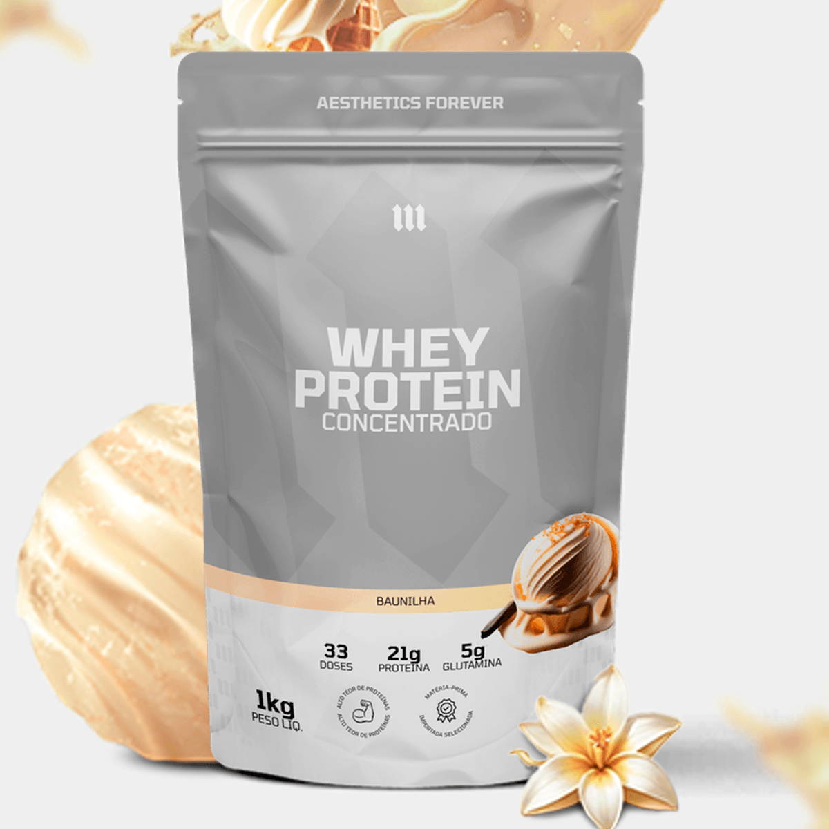 Whey Protein Concentrado 1kg Mith - Baunilha