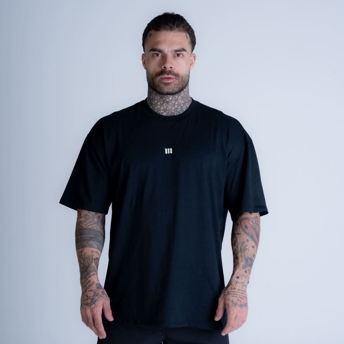 Camiseta Oversized Mith Nation Scribble Preto