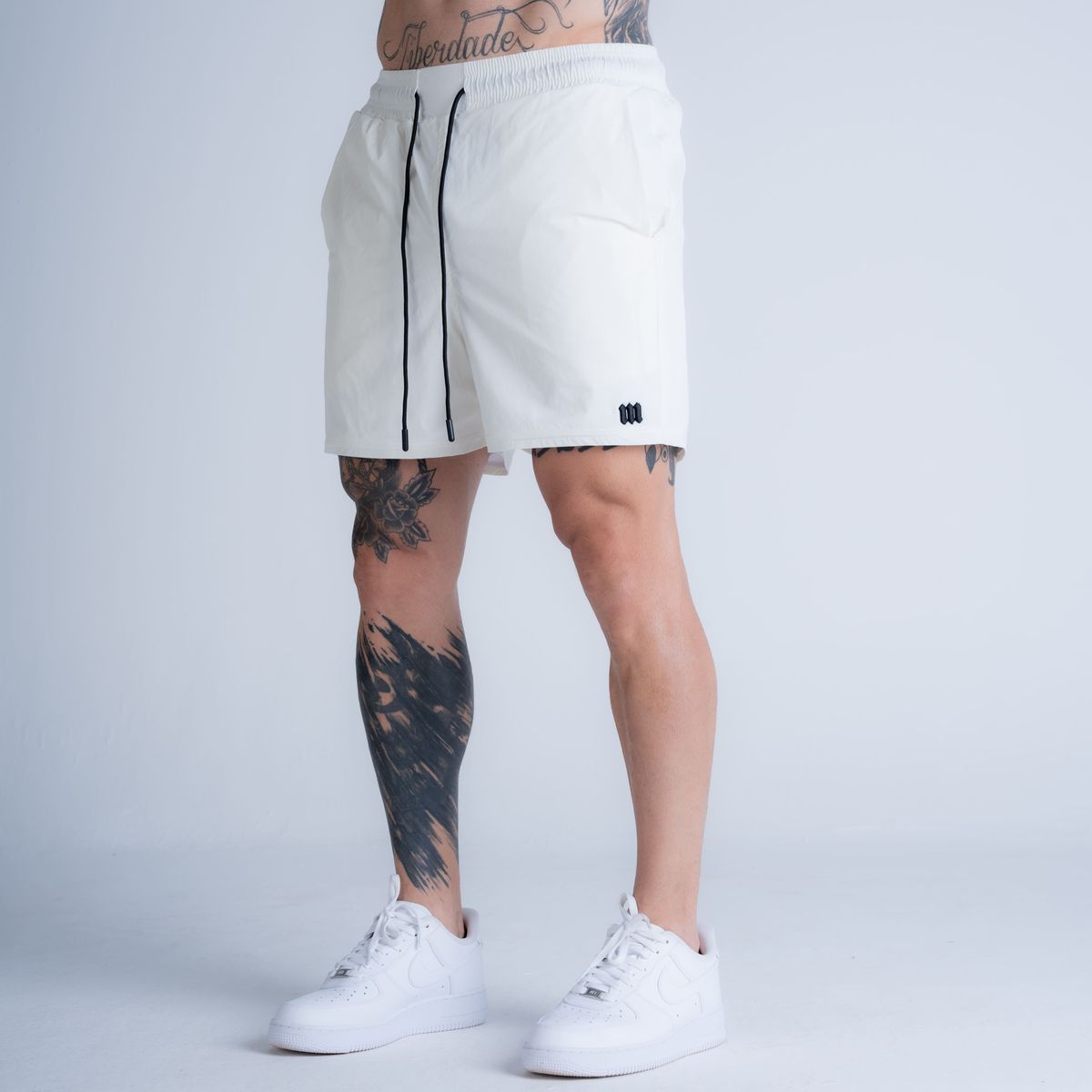 Shorts Curto de Tactel Mith Nation Off White