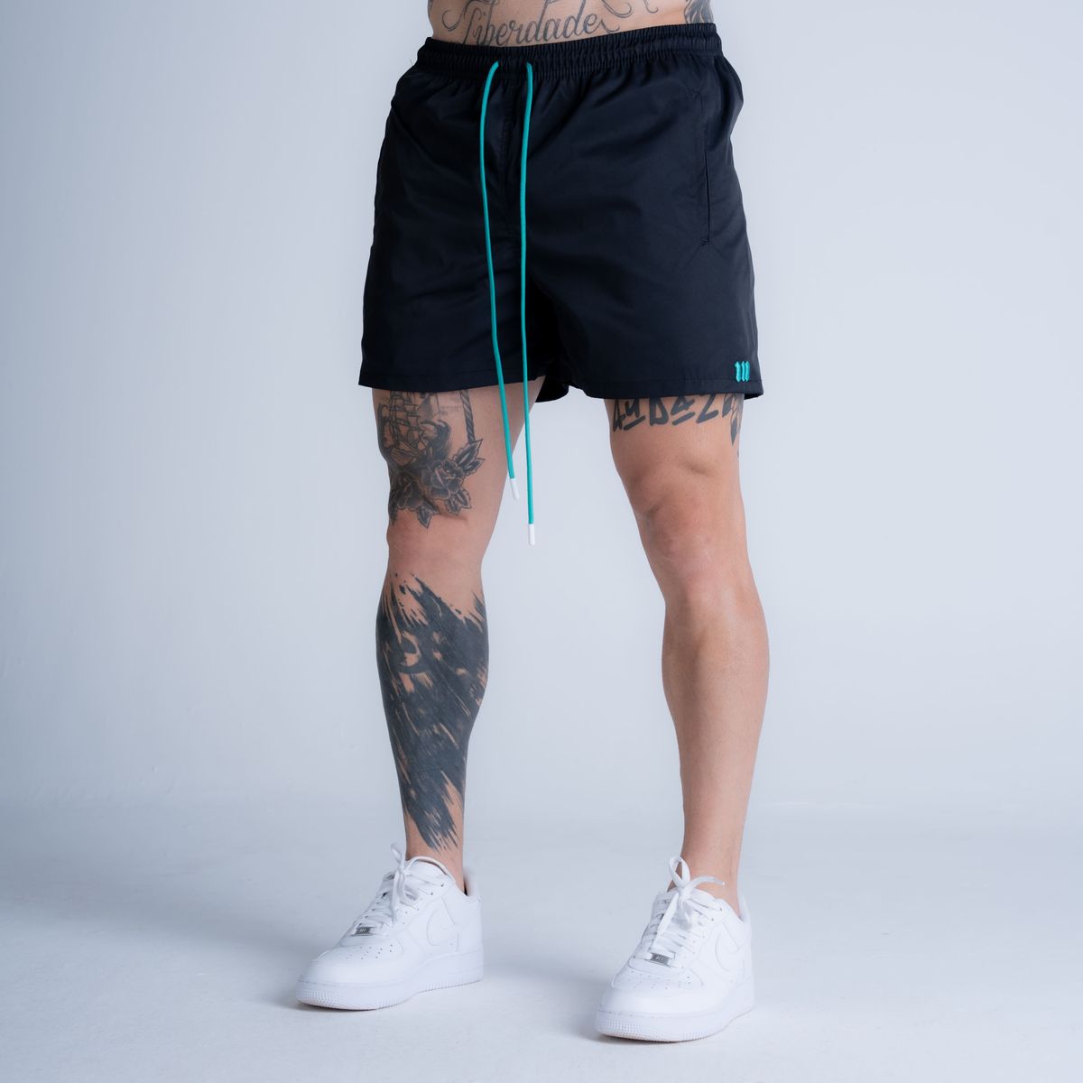Shorts de Tactel Mith Nation Royal Preto