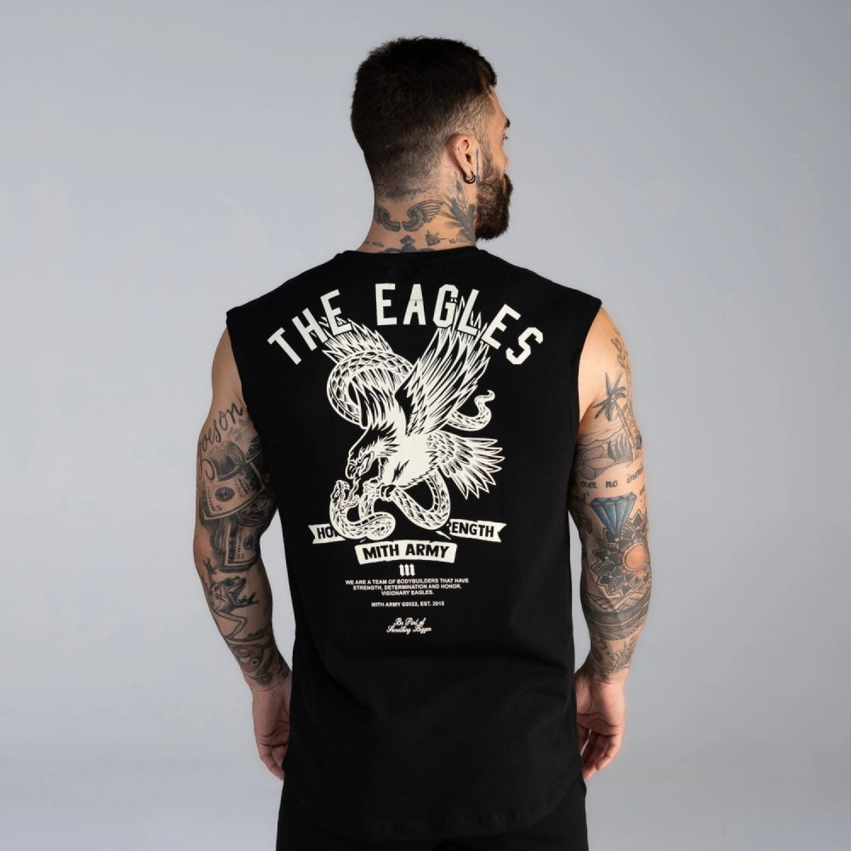 Regata Drop Shoulder Slevelles Mith Army Preto