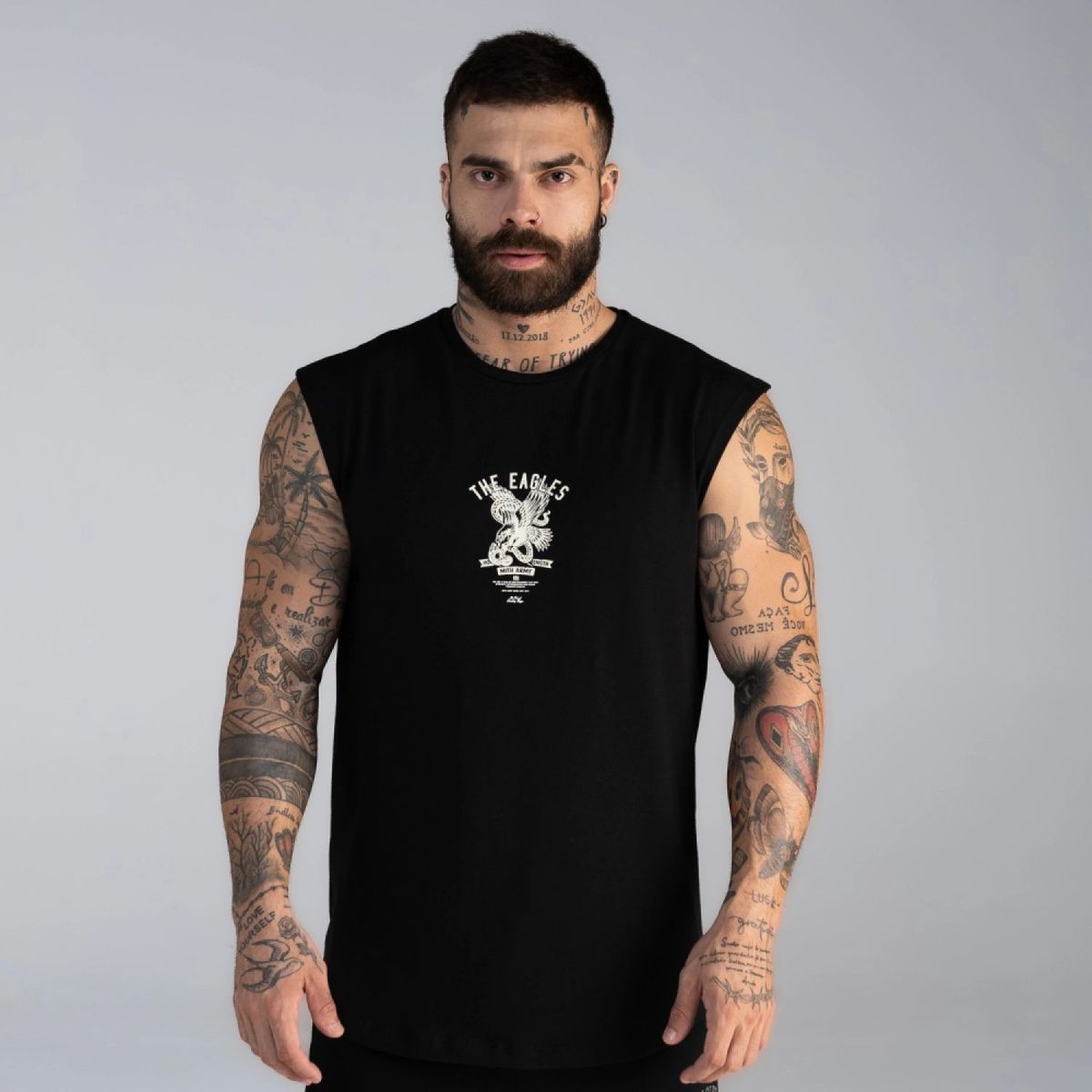 Regata Drop Shoulder Slevelles Mith Army Preto