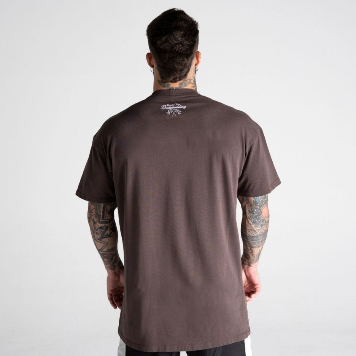 Camiseta Oversized Estonada Brandão Marrom