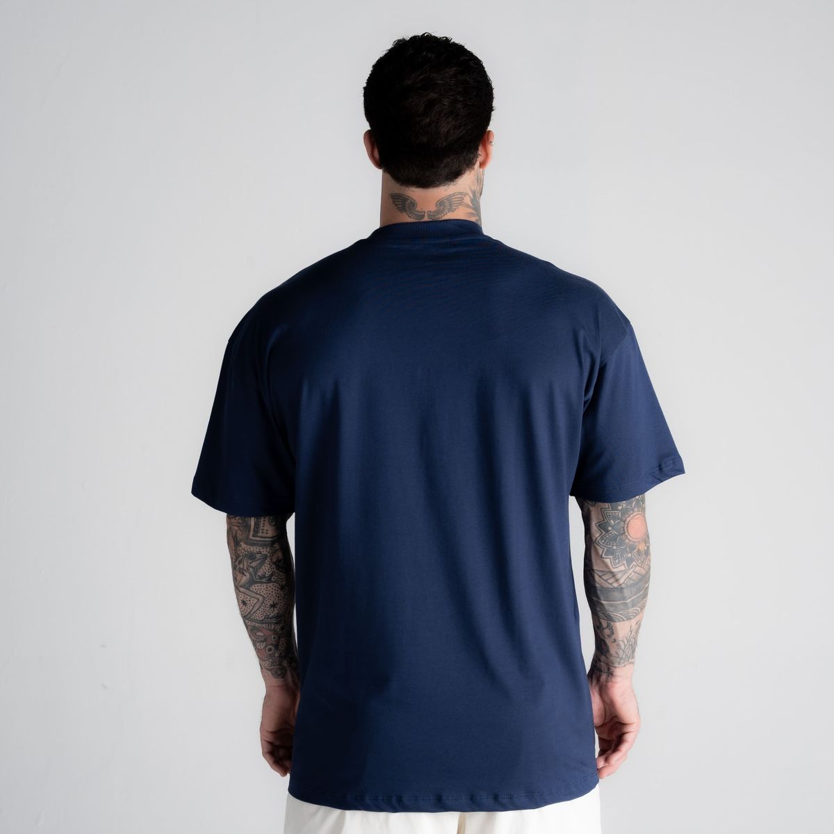 Camiseta Oversized Mith Nation Adornment Marinho