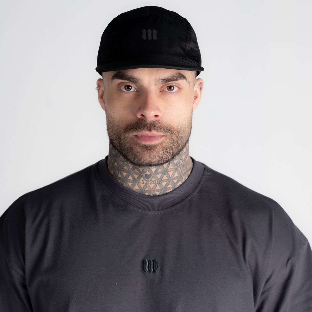 Boné Running Fivepanel Laser Preto