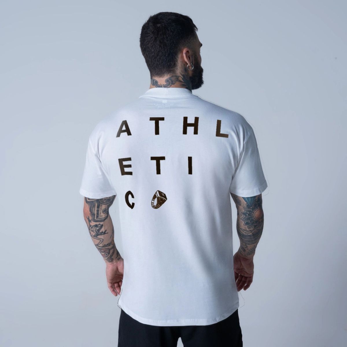 Camiseta Oversized Mith Athl  Athletic Off White