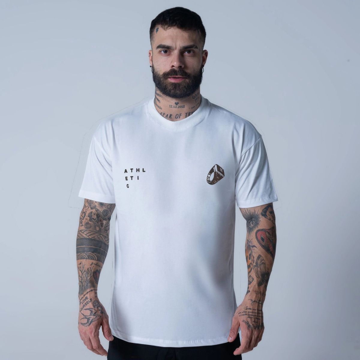 Camiseta Oversized Mith Athl  Athletic Off White