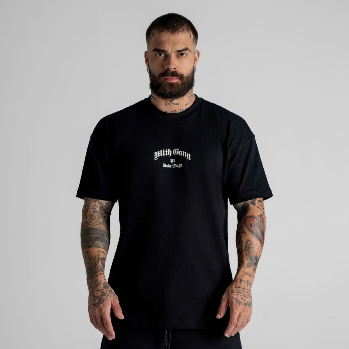 Camiseta Oversized Mith Gang Preto