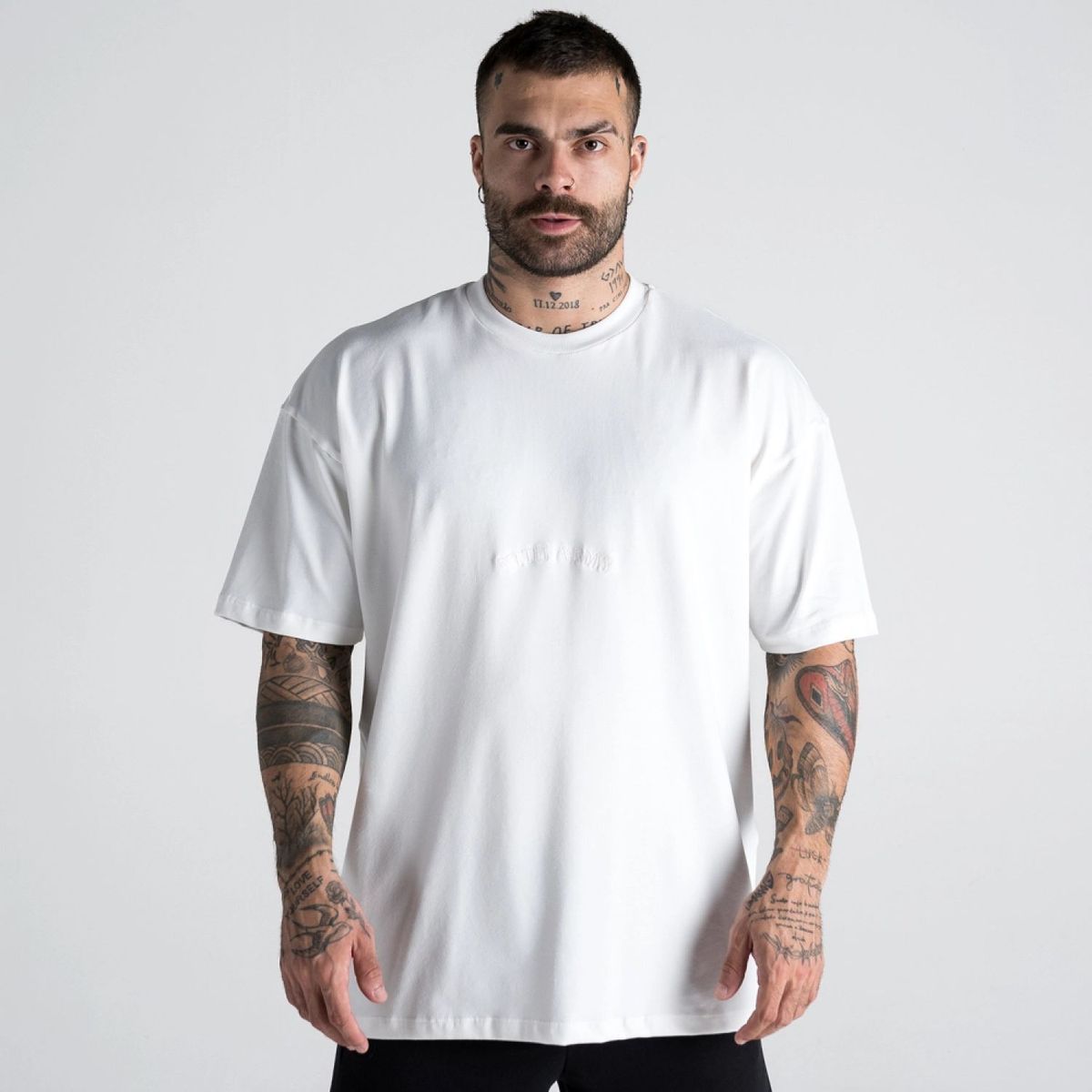 Camiseta Oversized Mith Army Signature Off White