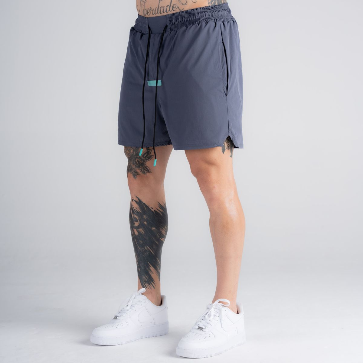 Shorts de Tactel Mith Aesthetics Cinza