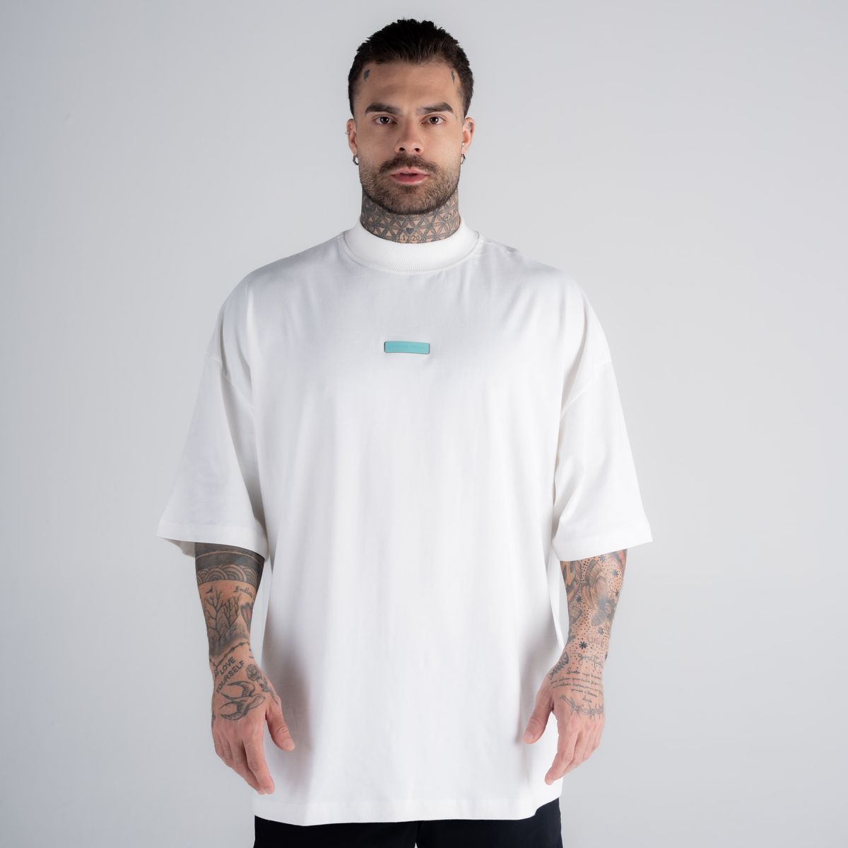 Camiseta Oversized Hazy Mith Aesthetics Off White