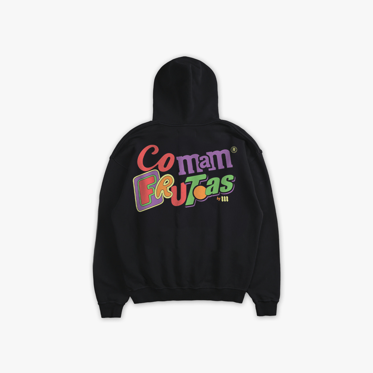 Blusa de Moletom Oversized Capuz Mith Comam Frutas MM'S Preto