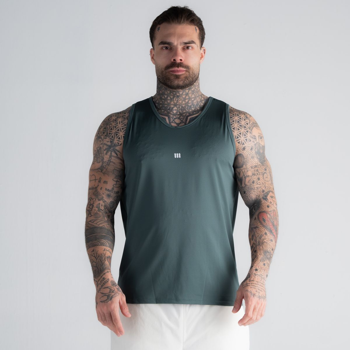 Regata Tank Top Dry Fit Logo Verde