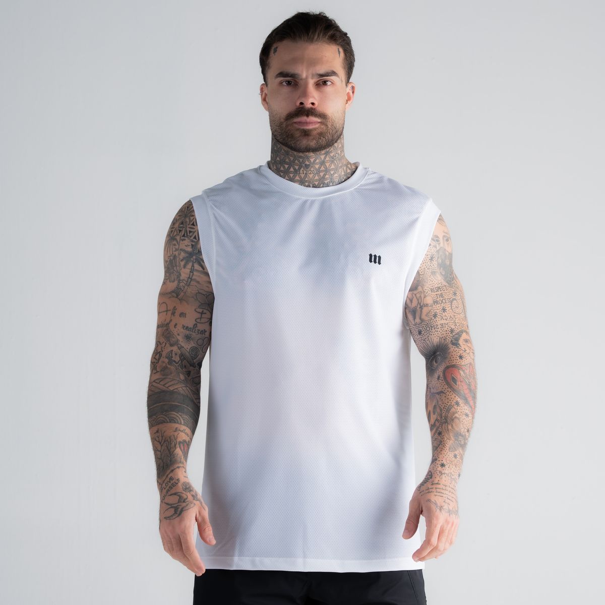 Regata Drop Shoulder Slevelles Mith Nation Dri-fit Branco